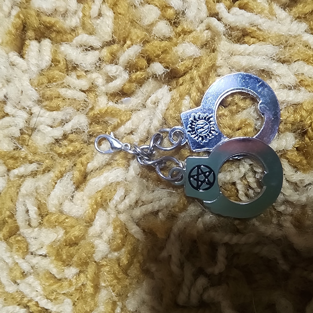 Silver Handcuff Charm Bracelet